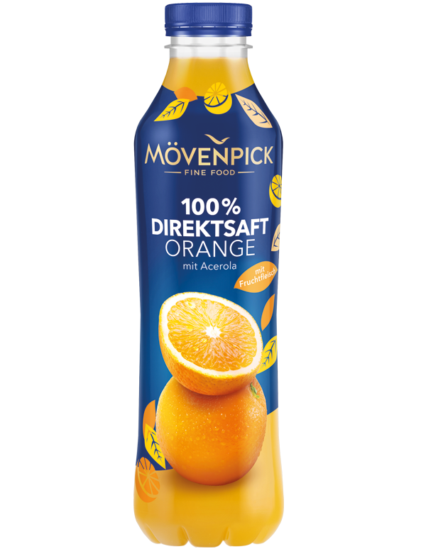 Mövenpick Organgen-Direktsaft mit Fruchtfleisch