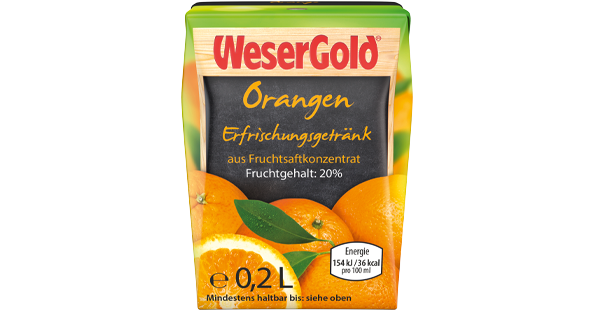 WeserGold Orangen-Fruchtsaftgetränk