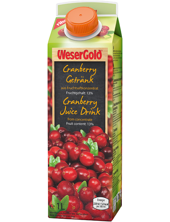 WeserGold Cranberry-Fruchtsaftgetränk