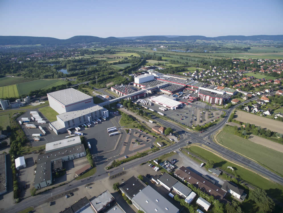Standort Rinteln Luftaufnahme